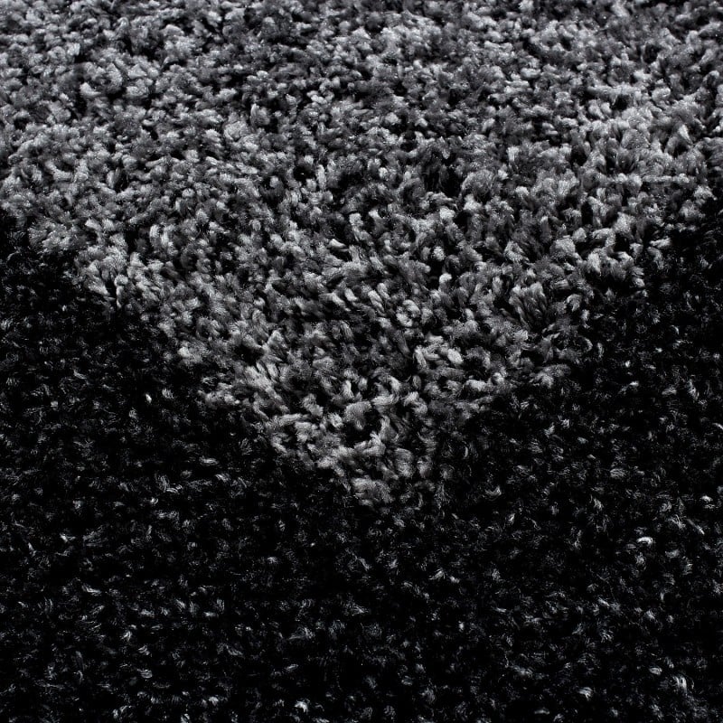 High Pile Floor Rug - Edge Black