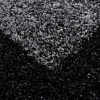High Pile Floor Rug - Edge Black