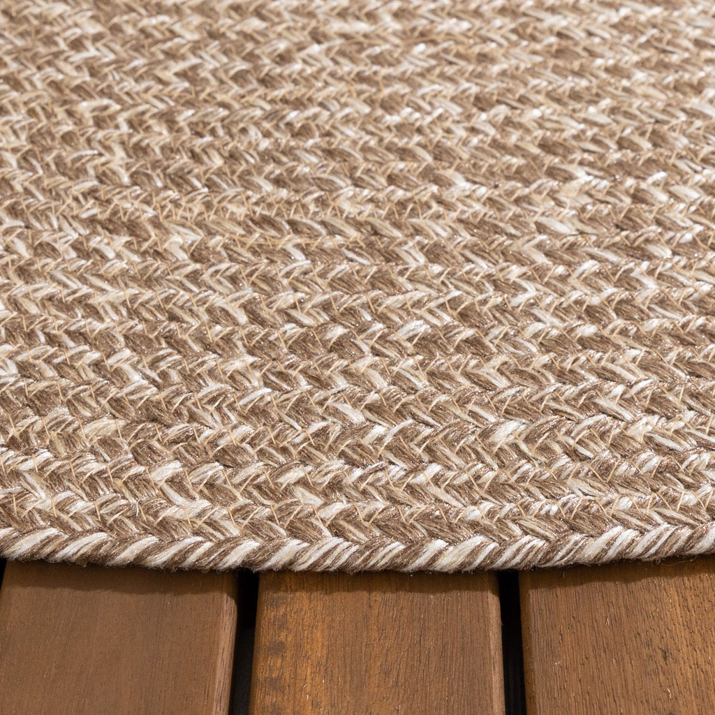Round Jute Outdoor Rug - Bali Brown