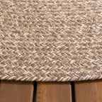 Round Jute Outdoor Rug - Bali Brown