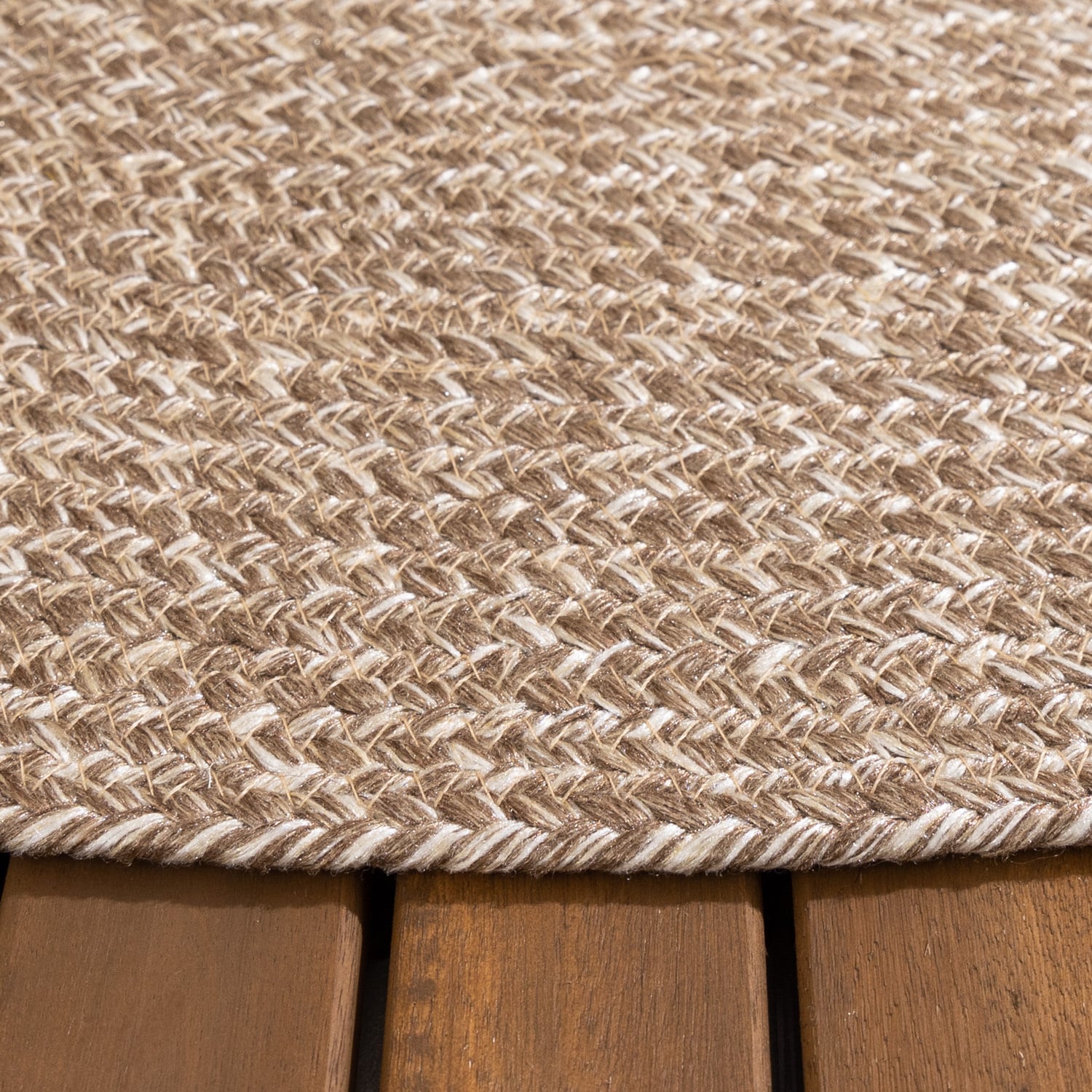 Round Jute Outdoor Rug - Bali Brown