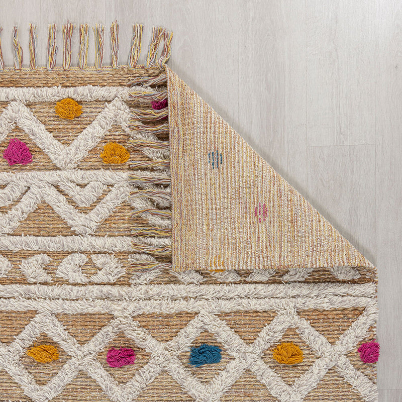 Jute Floor Rug - Jubio Kahima Multicolor