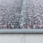 Modern floor rug - Optimism Block Pink/Grey