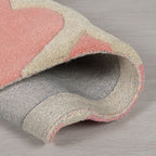 Round modern floor rug - Illo Rosella Pink/Blue