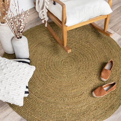 Jute Rug - Fair Round Green