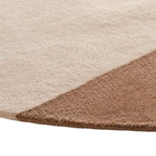 Round Wool Area Rug - Organix Pink/Beige 620
