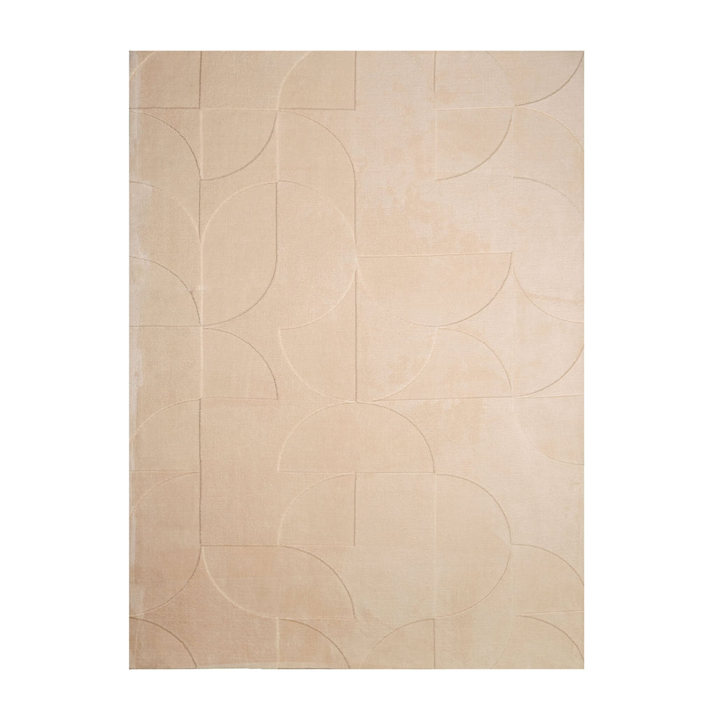 Scandinavian Rug - Charm Circles Beige