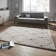 High-pile floor rug - Allure Create Gray