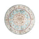 Round Vintage Outdoor Rug - Santo Medallion Light Blue