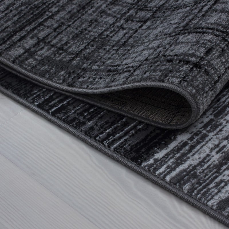 Modern floor rug - Plus Black 8001