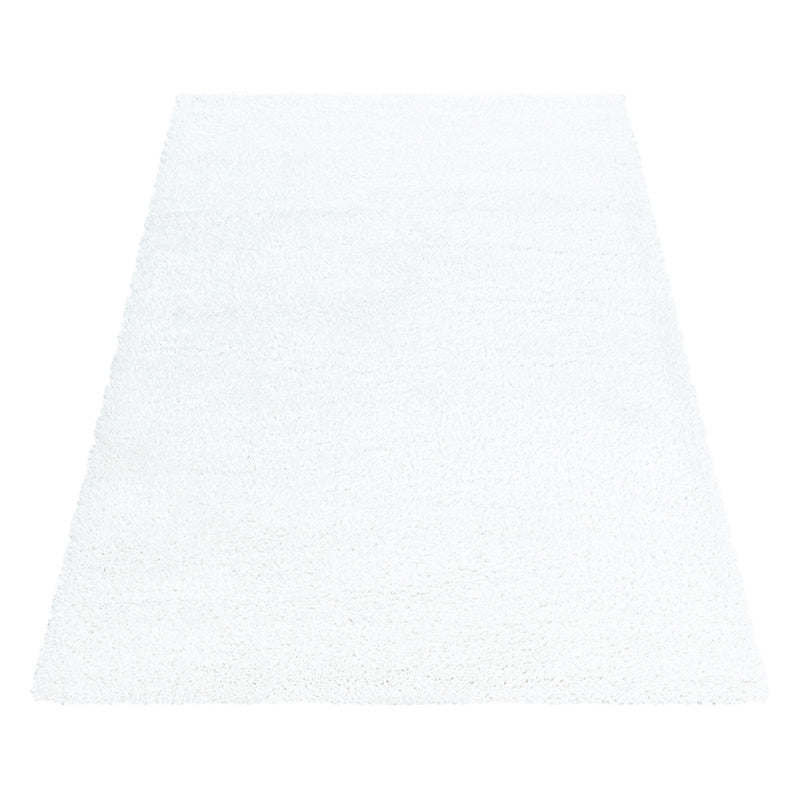 High pile floor rug - Blushy White
