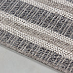 Jute Outdoor Rug - Aruba Double-Edge Grey