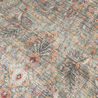 Vintage Outdoor Rug - Santo Flora Olive Green