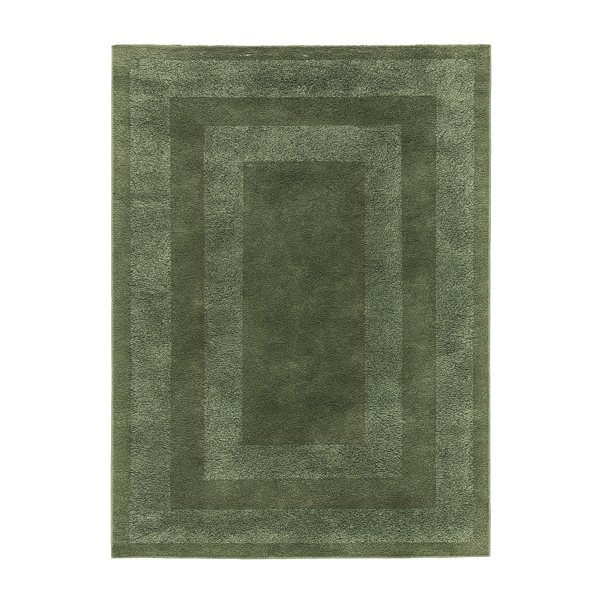 Scandinavian Rug - Lova Border Green