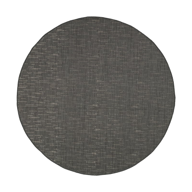 Round Outdoor Rug - Malta Melange Black