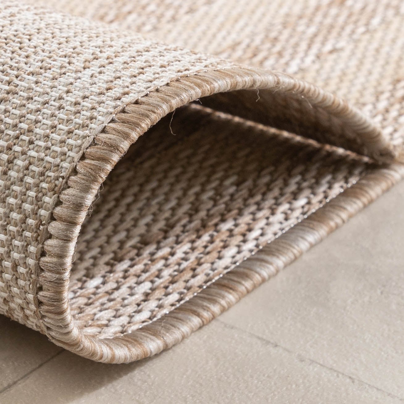 Balcony Rug - Sierra Frame Beige/Cream