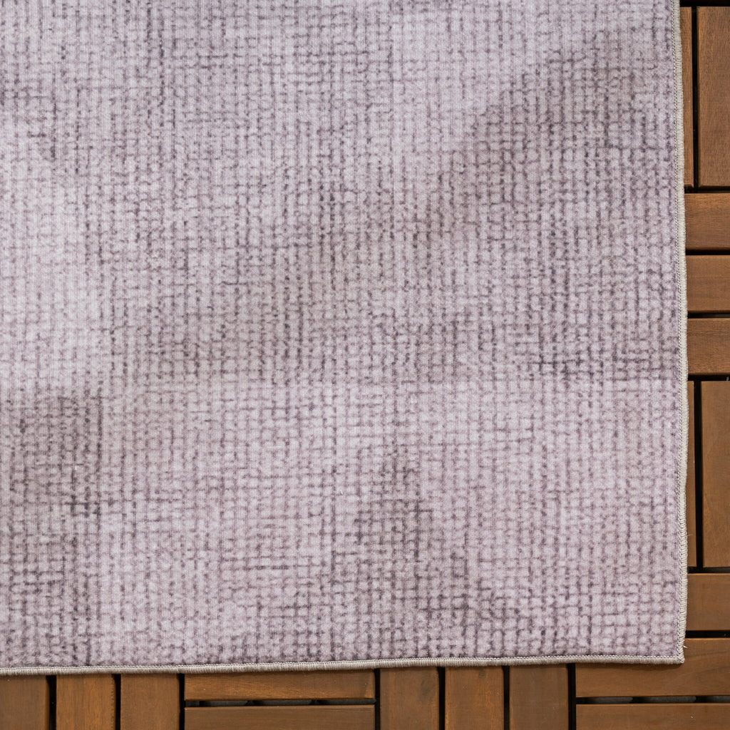 Abstract Outdoor Rug - Groovy Tiles Grey