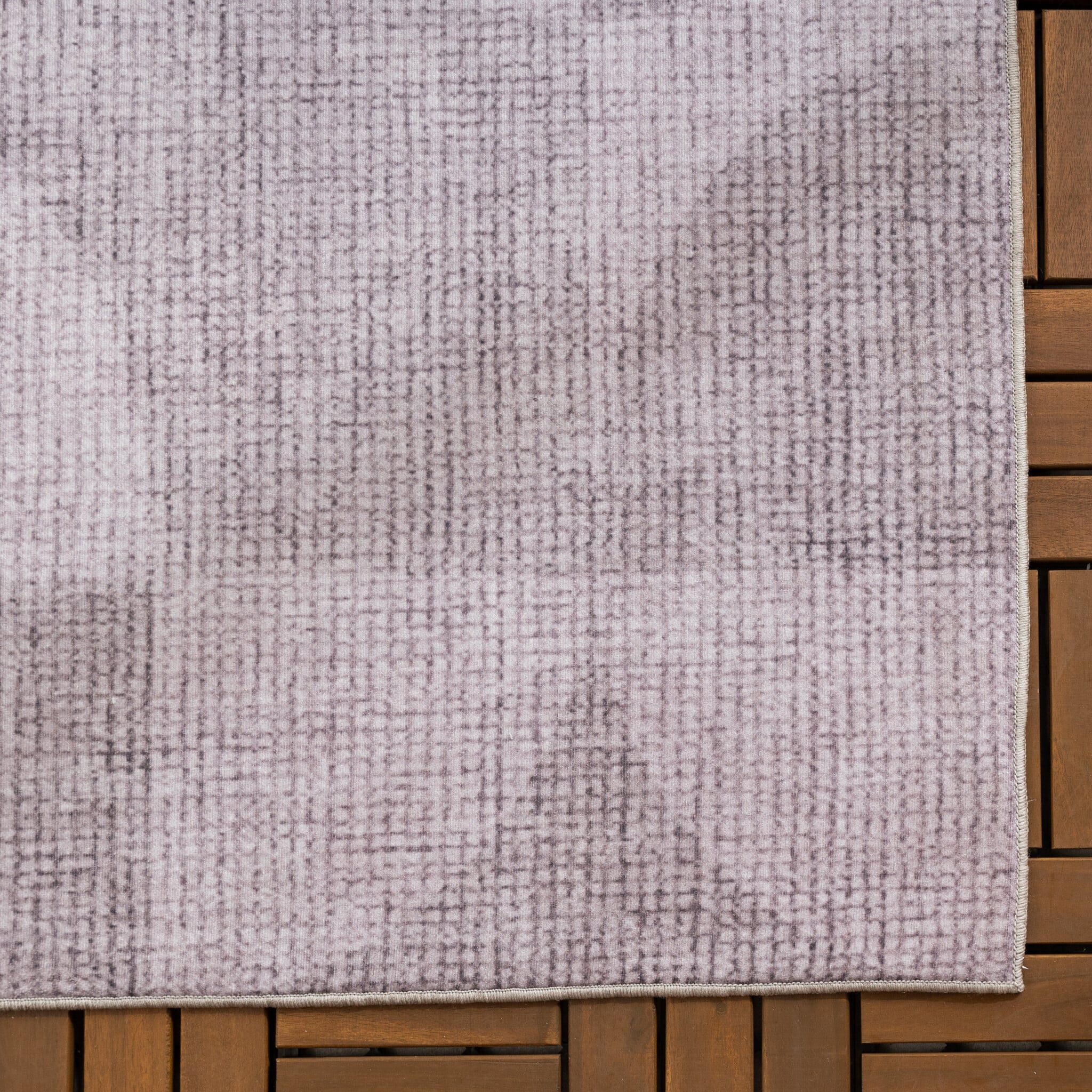 Abstract Outdoor Rug - Groovy Tiles Grey