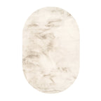 Oval High Pile Rug - Comfy Supreme Cream