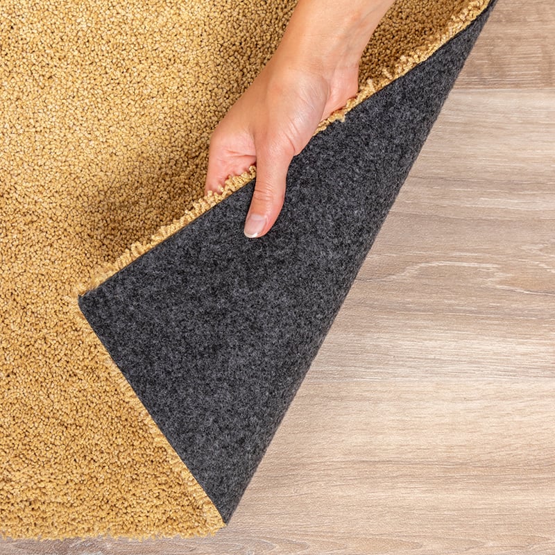 Washable Rug - Clean Ochre Yellow