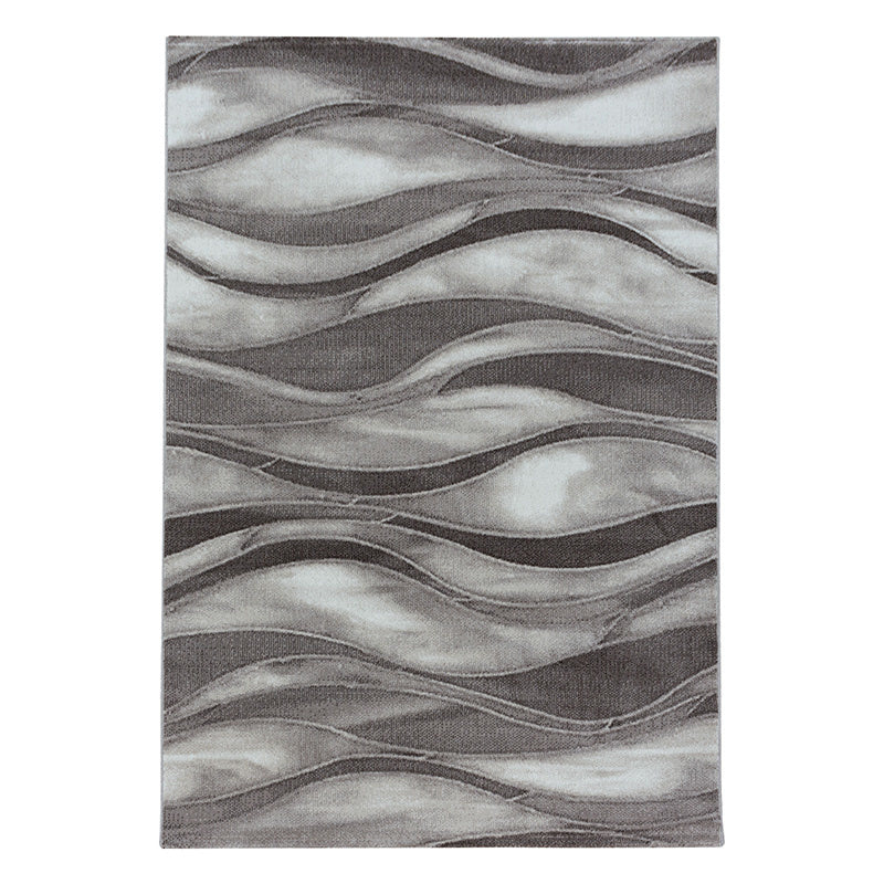 Modern floor rug - Streaky Current Brown/Beige