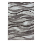 Modern floor rug - Streaky Current Brown/Beige
