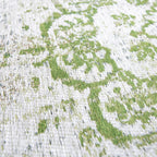 Vintage floor rug - Fading World Medallion Green 9066
