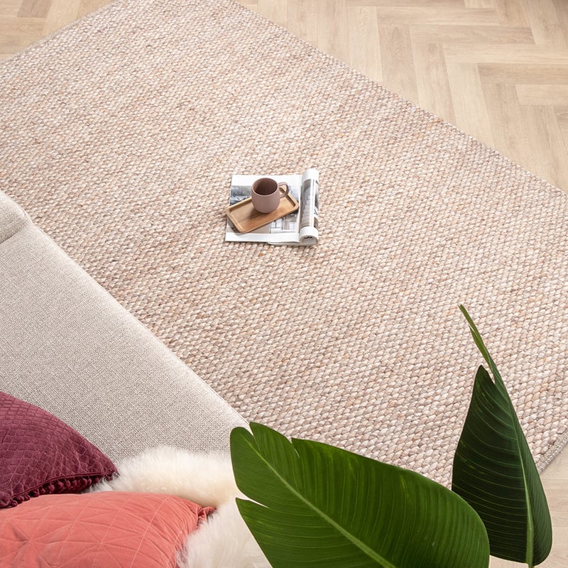 Wool Rug - Brilliant Beige/Sand