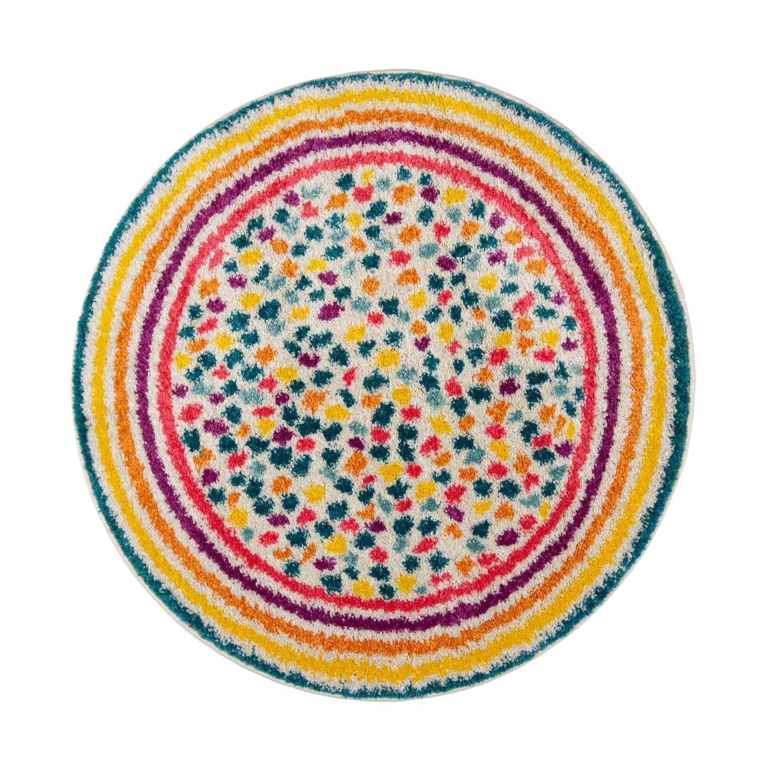 Round colorful children's floor rug - Radiso Spot Multicolor