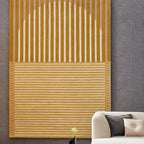 Modern wool floor rug - Fano Ochre Yellow