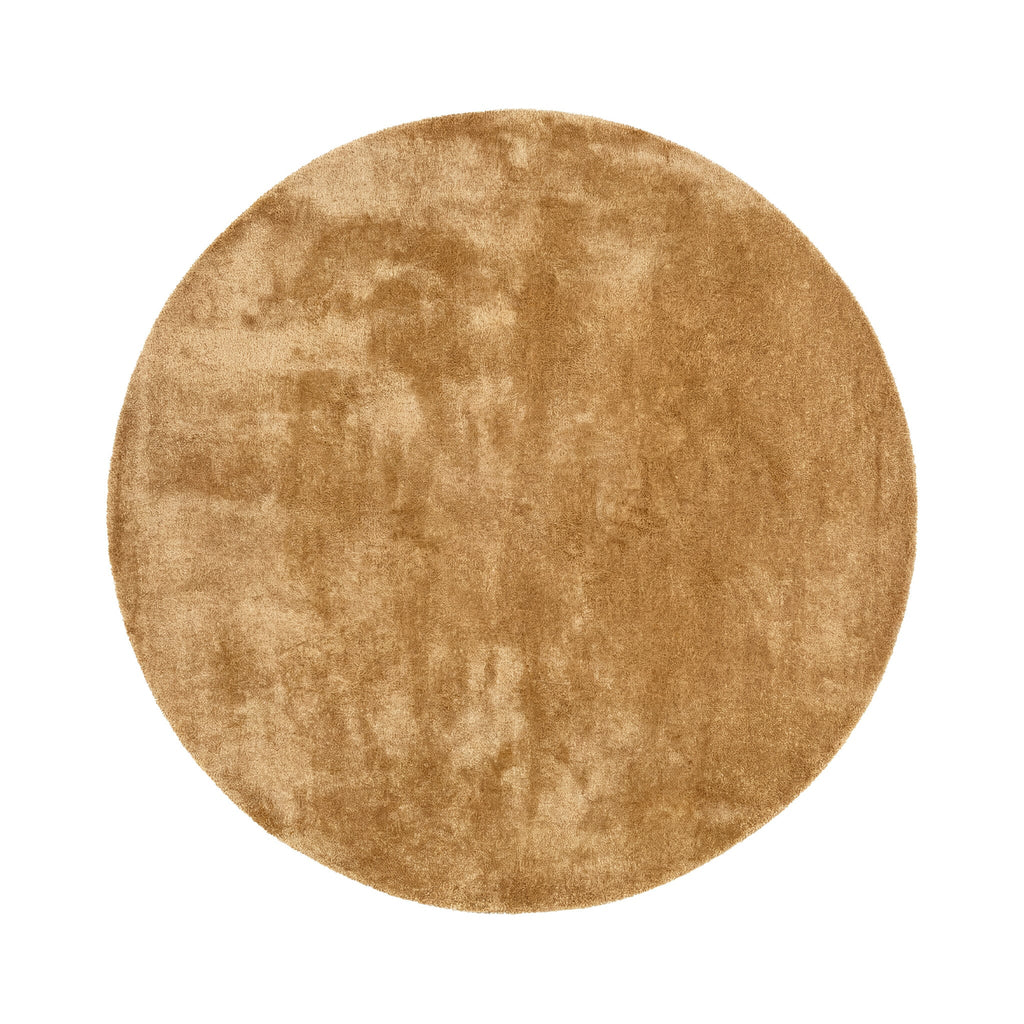Round washable rug - Clean Gold