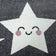 Round children's floor rug - Anna Stars Grey