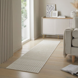 Washable runner - Elto Stripe Cream