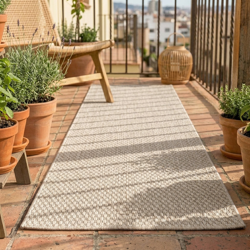 Outdoor Runner Rug - Costa Sand