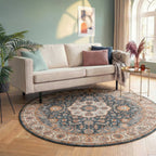 Round Vintage Rug - Imagine Medallion Rustic