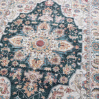 Washable Runner - Domingo Mandala Dark Green