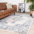 Vintage Rug - Deep Medallion White/Blue