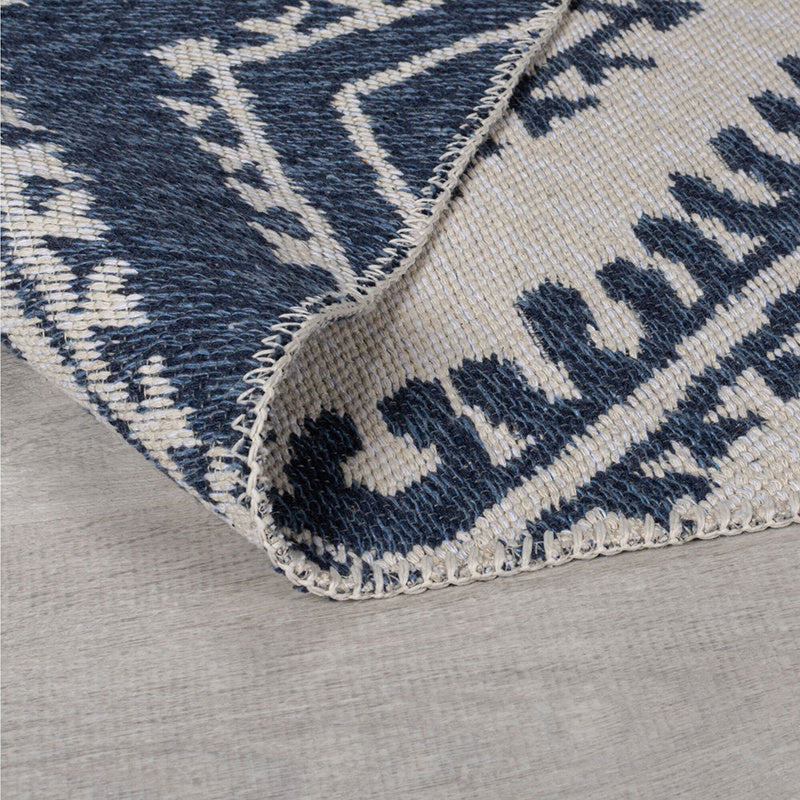 Geometric Floor Rug - Decio Alix Blue