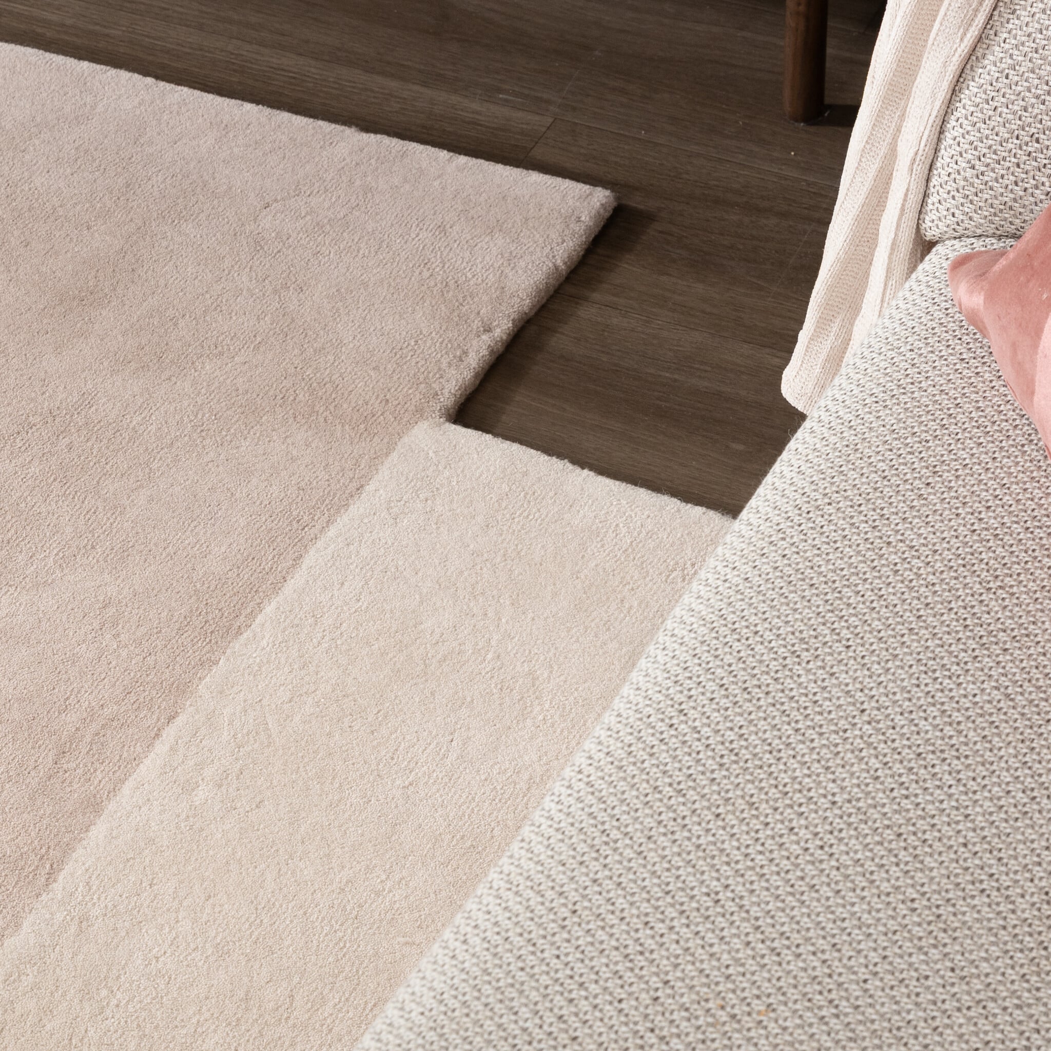 Wool Abstract Rug – Jules Creme/Taupe