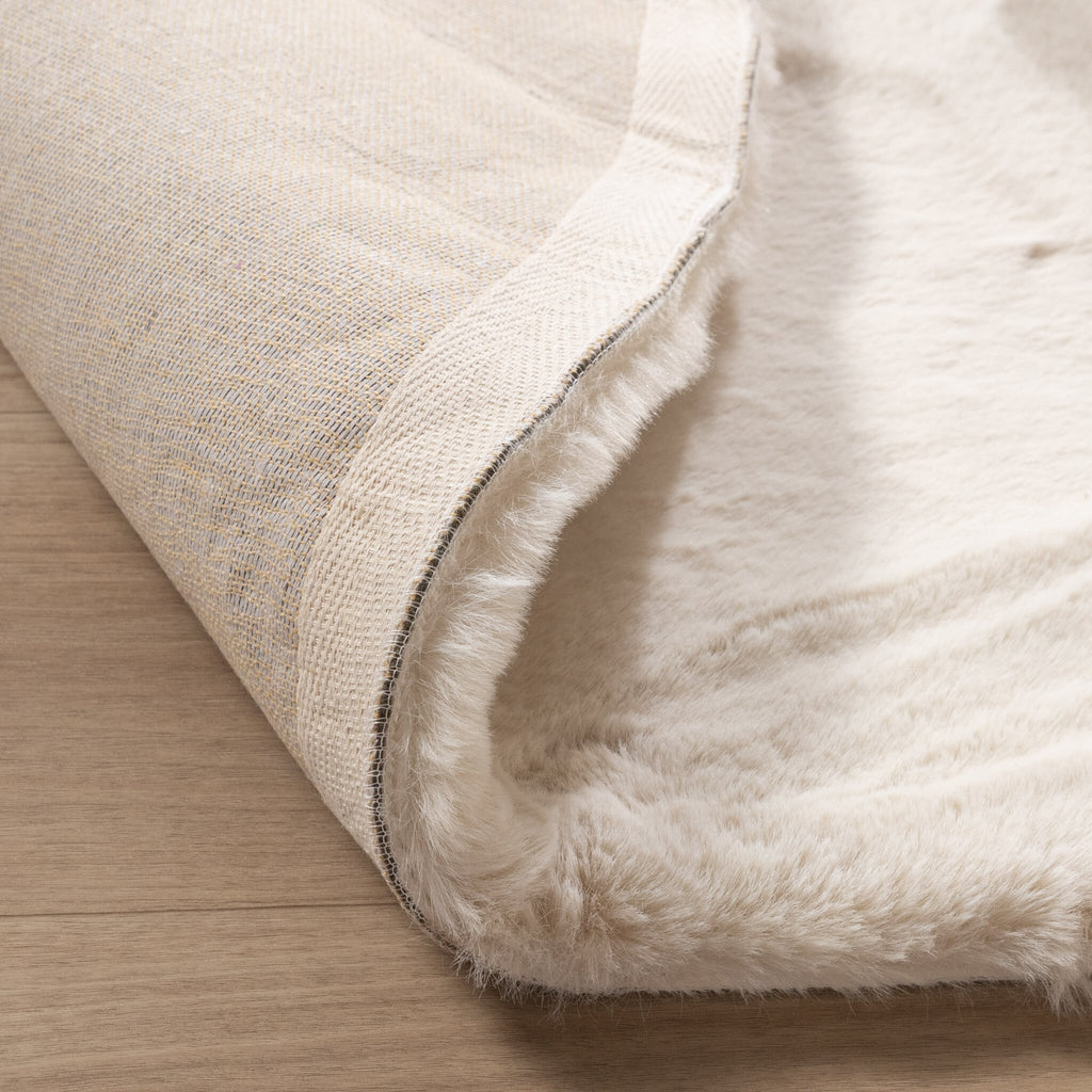 Oval High Pile Rug - Comfy Supreme Cream