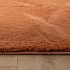 Soft Low-Pile Rug – Cozy Terracotta