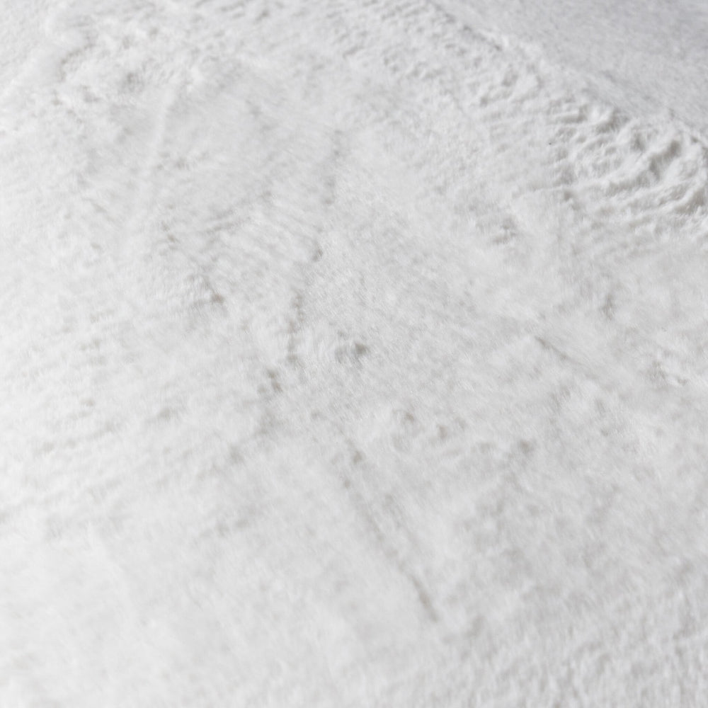 Soft Low-Pile Rug - Cozy White