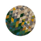 Round Modern Floor Rug - Illo Prism Multicolor