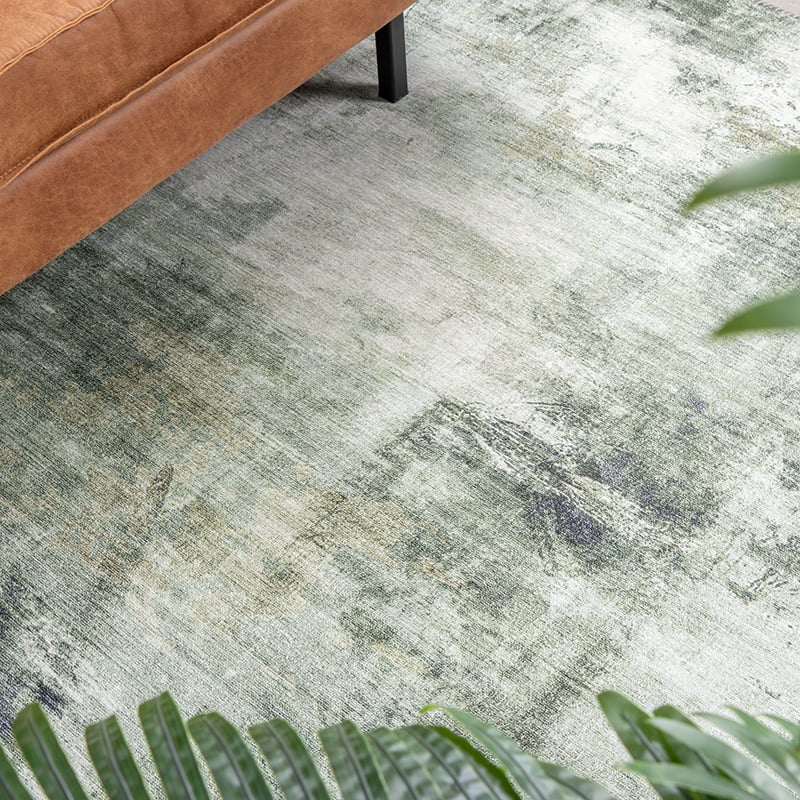 Modern Rug - Strong Green
