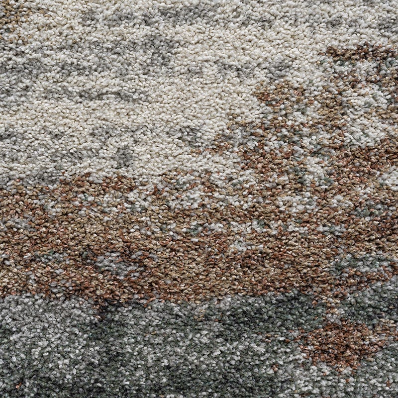 High-Pile Floor Rug - Modesto Taupe/Grey 6747