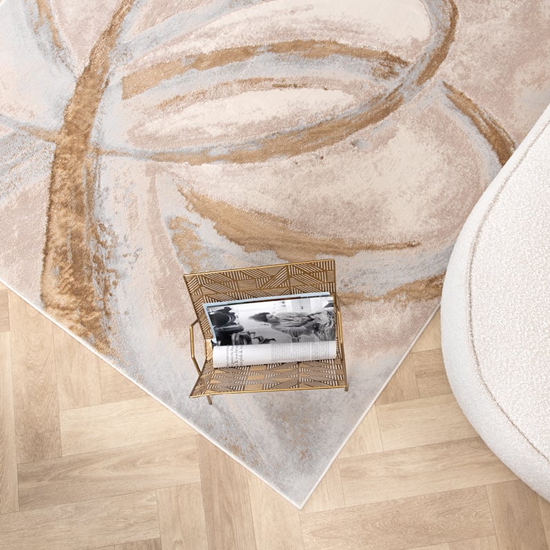 Marble Rug - Leonore Cotto Cream/Brown