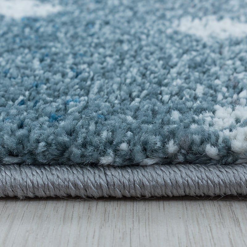 Children's floor rug - Fleurtje Penguin Blue