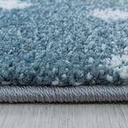 Children's floor rug - Fleurtje Penguin Blue