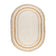 Oval washable children's rug - Milo Beige