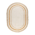 Oval washable children's rug - Milo Beige